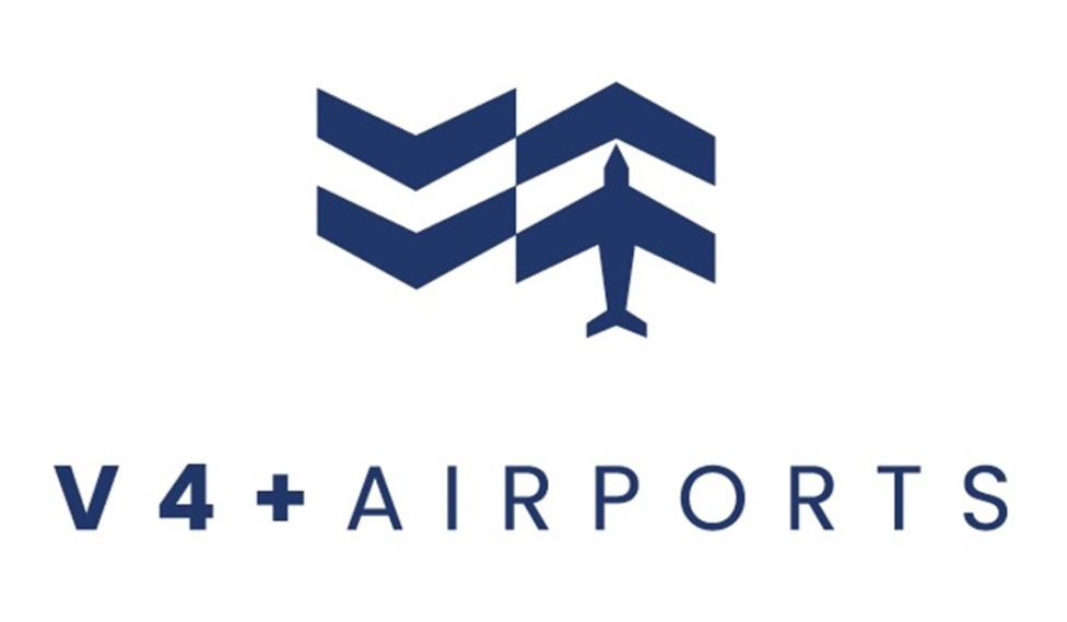Porty lotnicze V4 logo